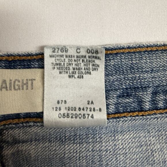 Vintage Levis 529 Jeans Mens 32x32 Blue Low Rise Straight Relaxed Baggy Distress - Picture 11 of 15